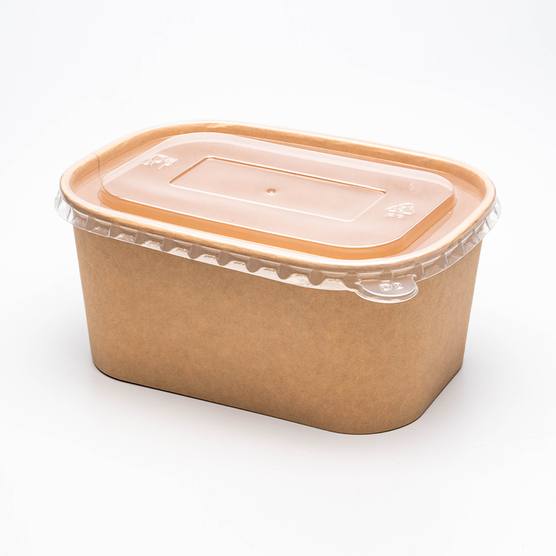 وعاء ورقي مستطيل ومربع