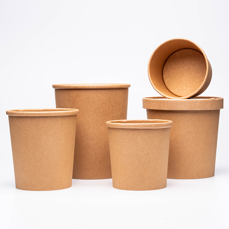 حاوية الحساء الورقية