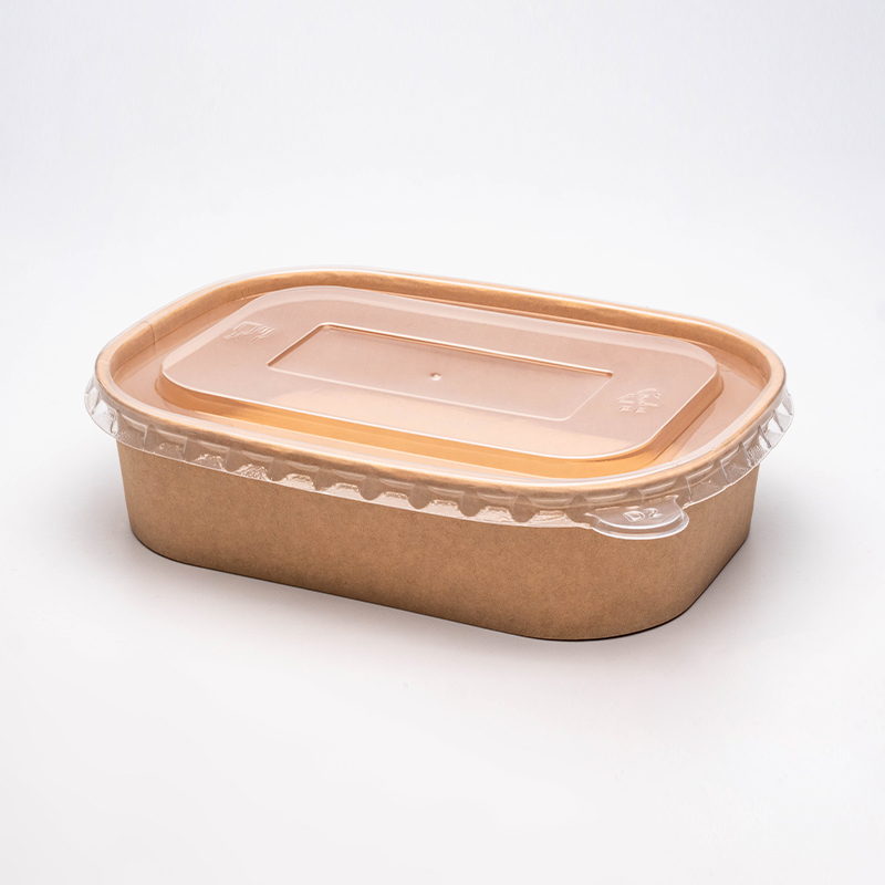 وعاء ورقي مستطيل ومربع