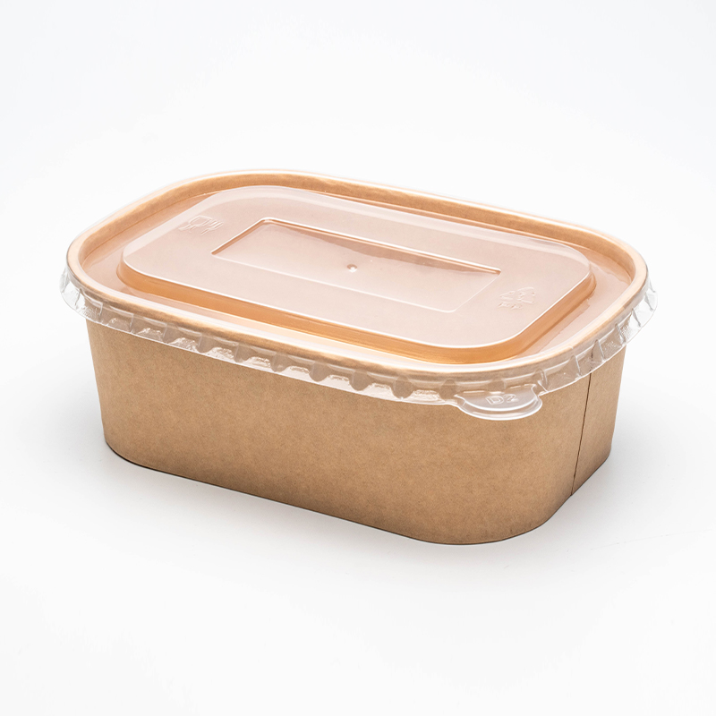 وعاء ورقي مستطيل ومربع