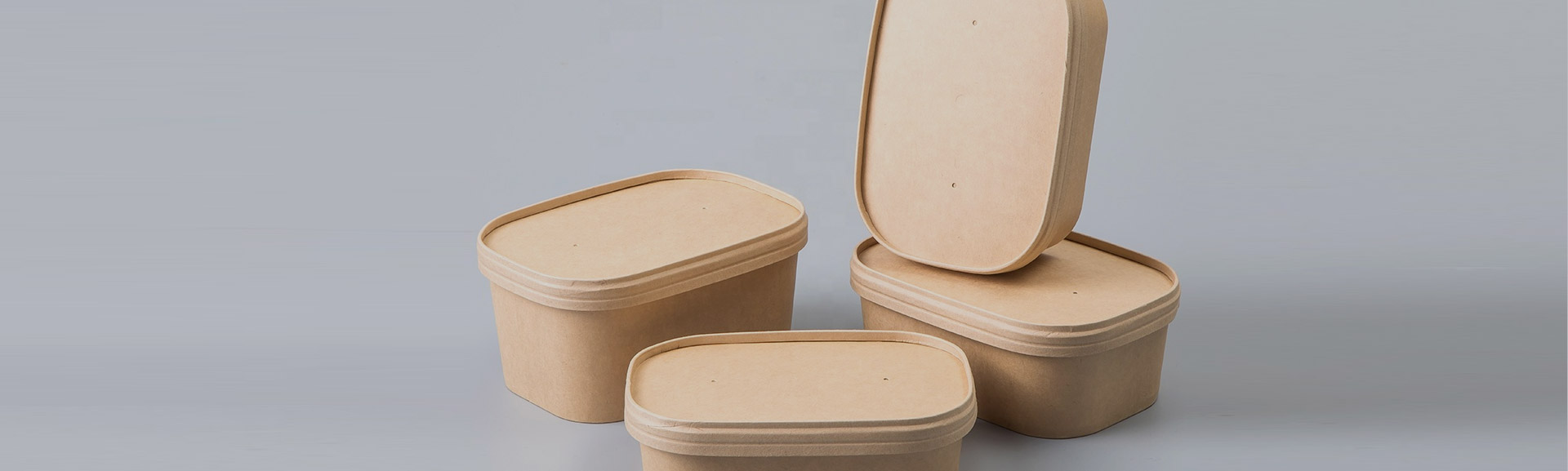 وعاء ورقي مستطيل ومربع